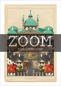 Fredensborg palace vintage sheet - card with envelope